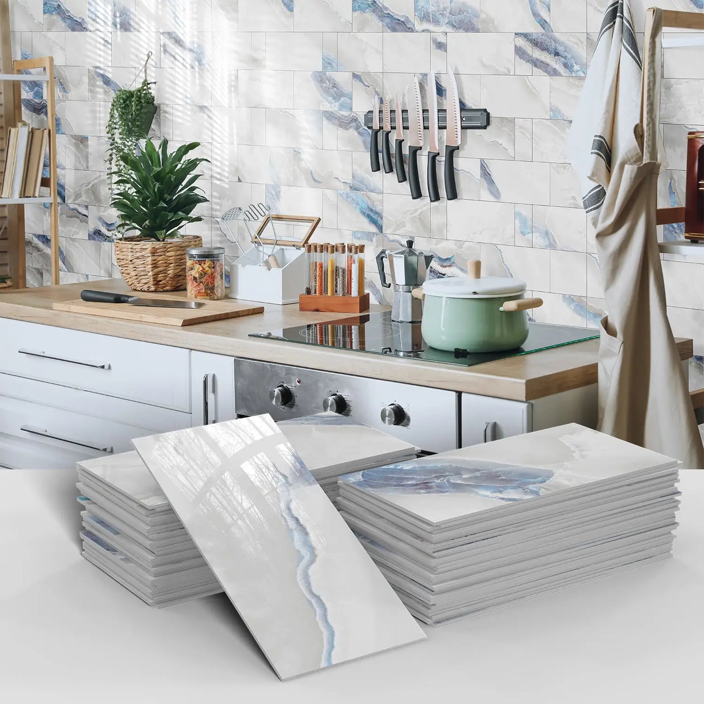 Lichte mozaiek tegels toilet – Fris en modern