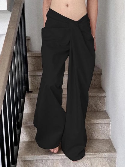 H&M linnen broek dames in zachtroze – Zomers en fris