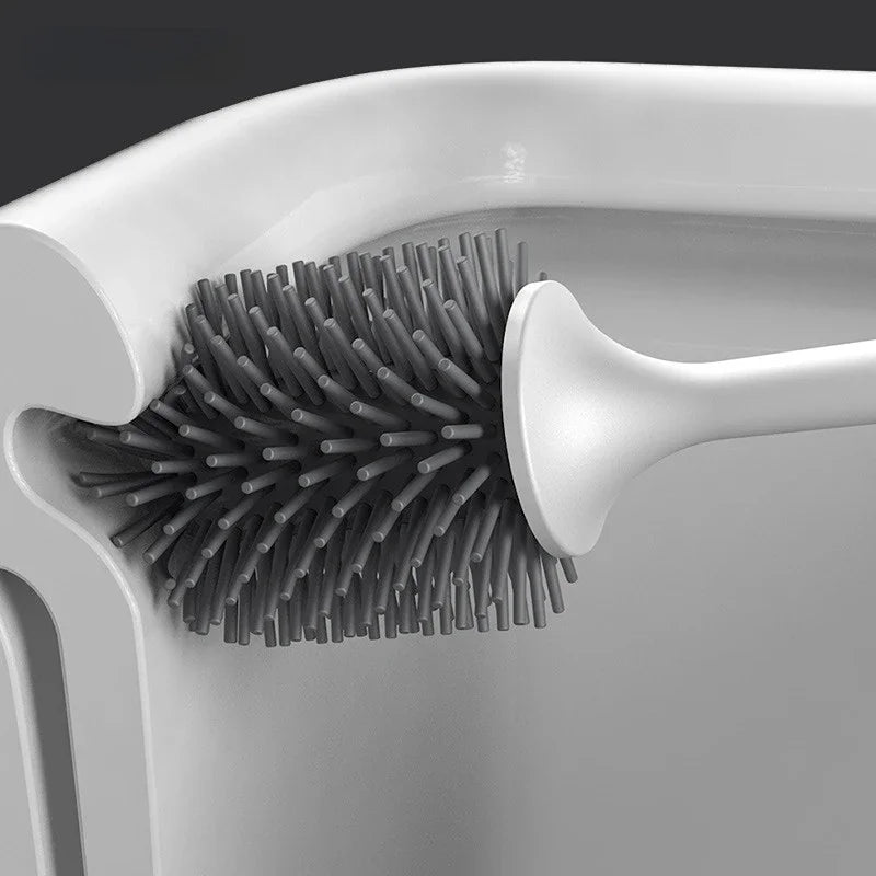 Toiletborstel met verwisselbare siliconen kop – Hygiënisch voordeel