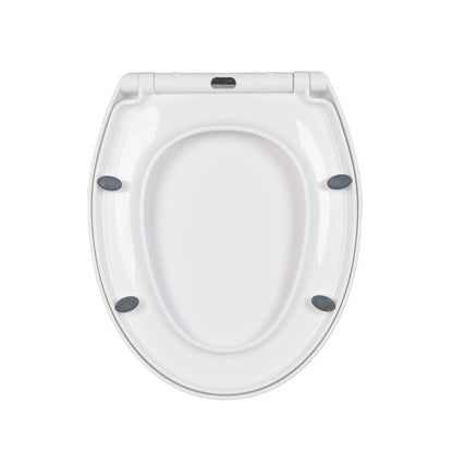 Toiletbril met verchroomde scharnieren – Luxe afwerking