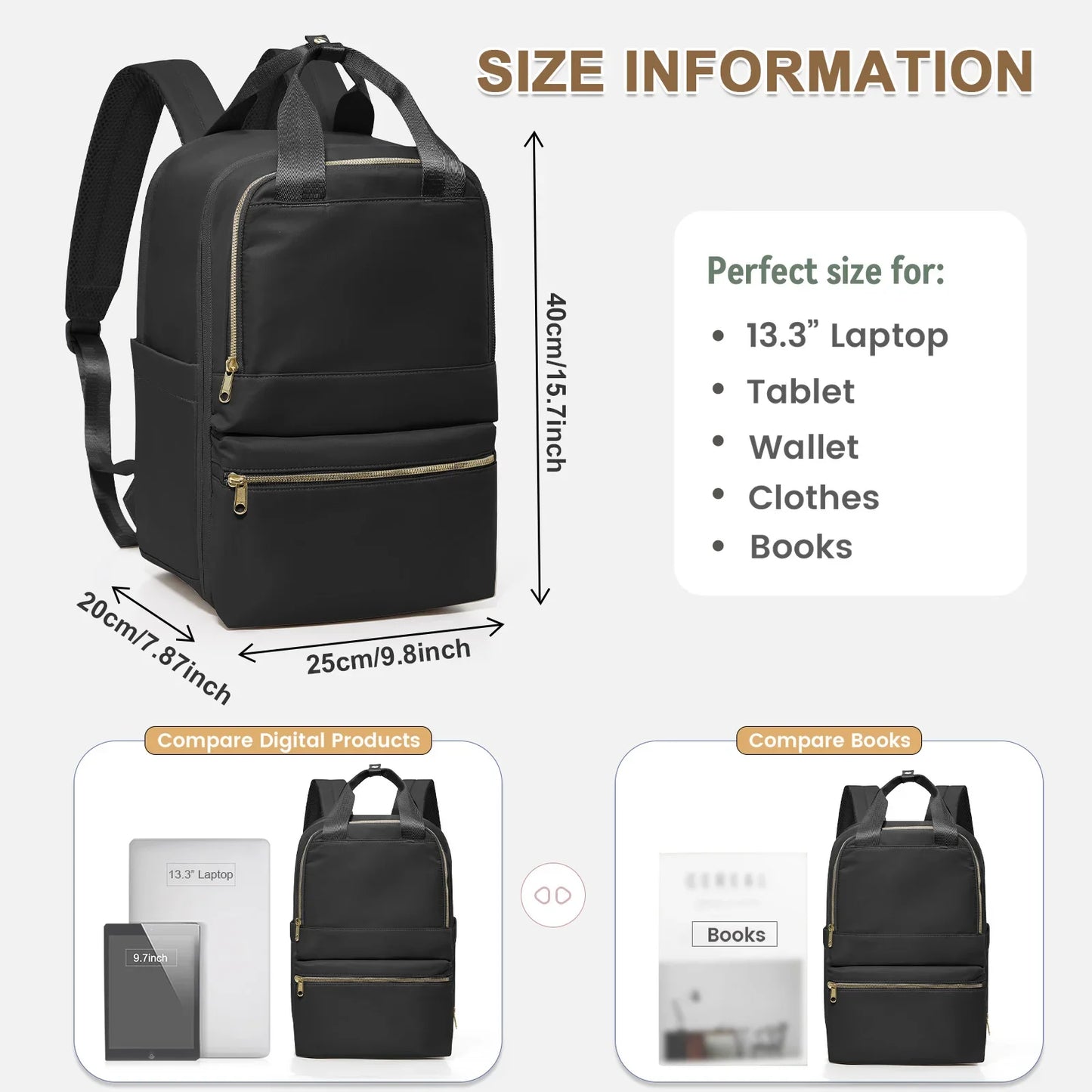 Rugzak als handbagage met slot