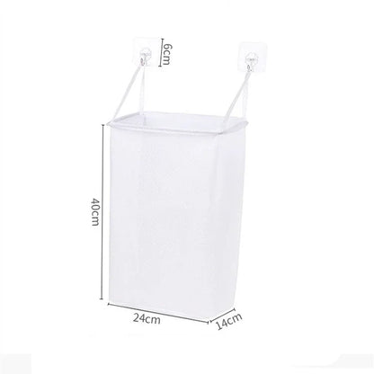 Wasmand Action in wit/grijs – Minimalistisch