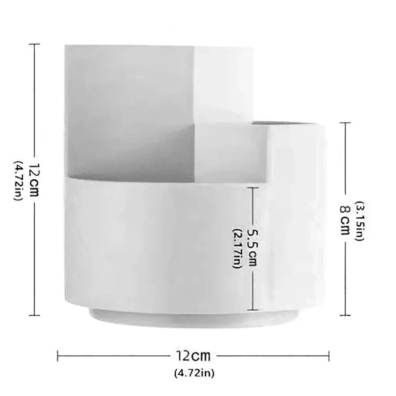 Ruimtebesparende desk organizer met verticale indeling