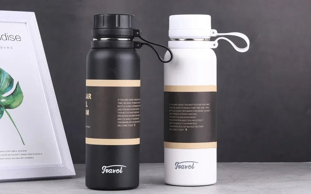 Thermosfles met handriem – Makkelijk mee te nemen