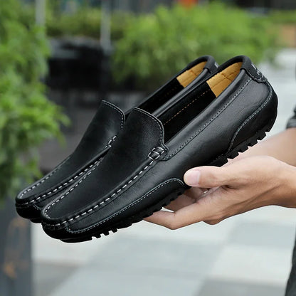 Zomerse veterschoenen voor heren in lichtgrijs