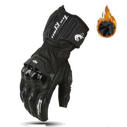 Stevige grip met leren handschoenen voor heren