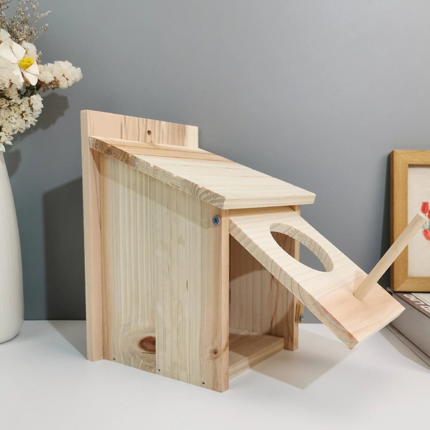 Vogelhuisje kopen met nestmateriaal – Compleet startpakket