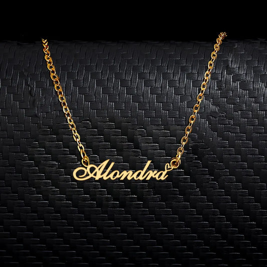 Lichte ketting met naam en symbool