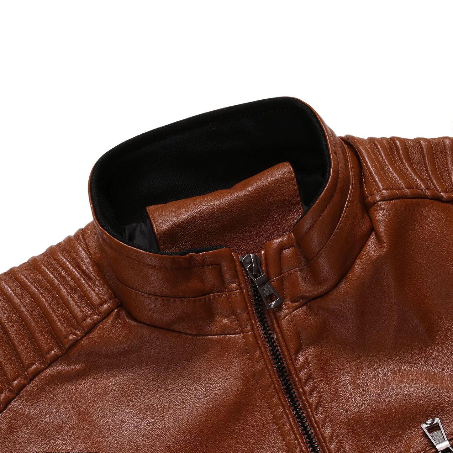 Leren jassen heren - Zwart met stoere details voor een krachtige look