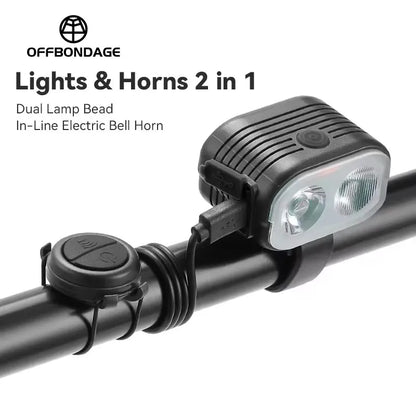 Fietslamp met lichtsensor en automatische activatie