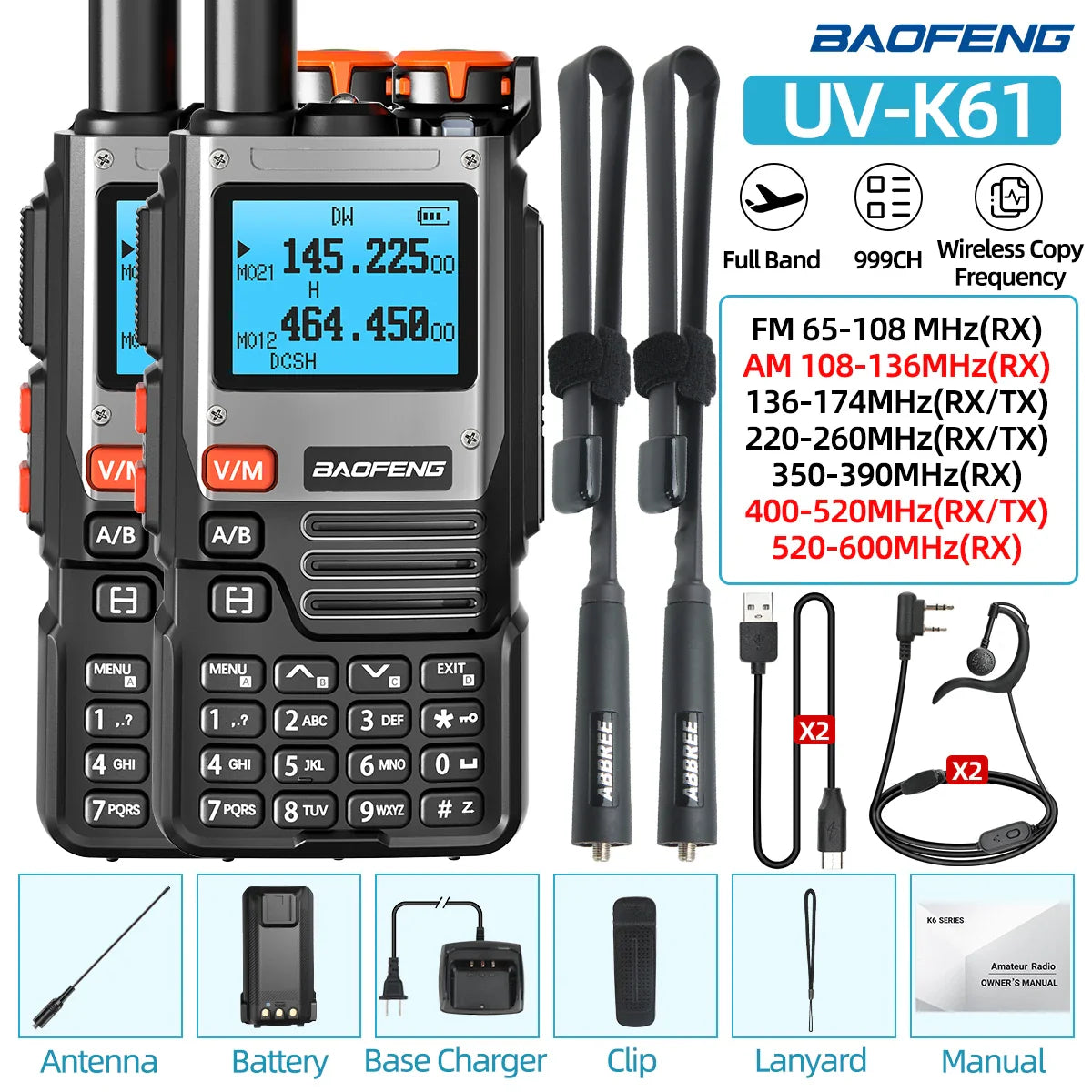 Intertoys walkie talkies met oplaadbare accu