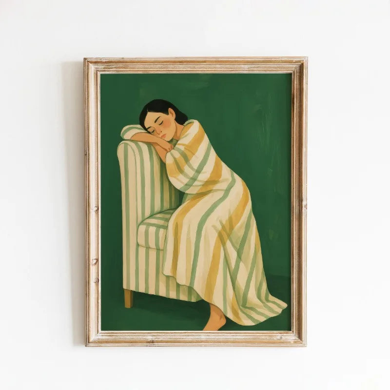 Vintage posters met textiellook