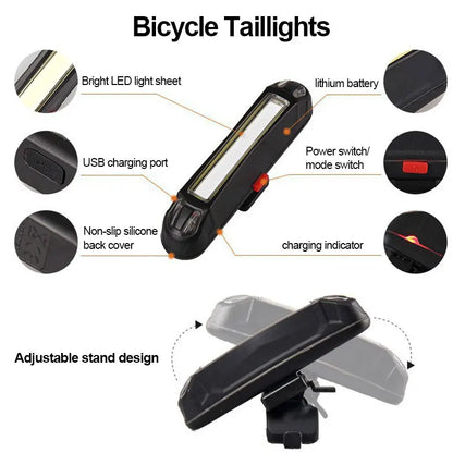 LED fietslamp met 360° zichtbaarheid