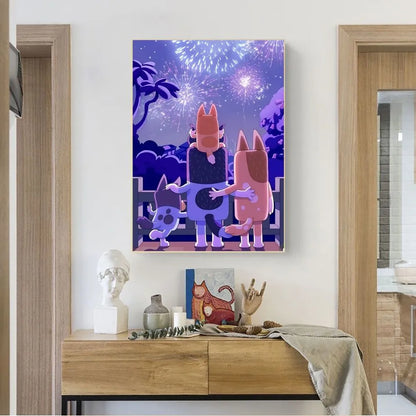 Poster in zachte pastelkleuren
