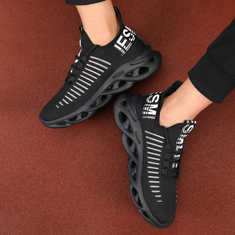 Luchtige heren schoenen met geweven details