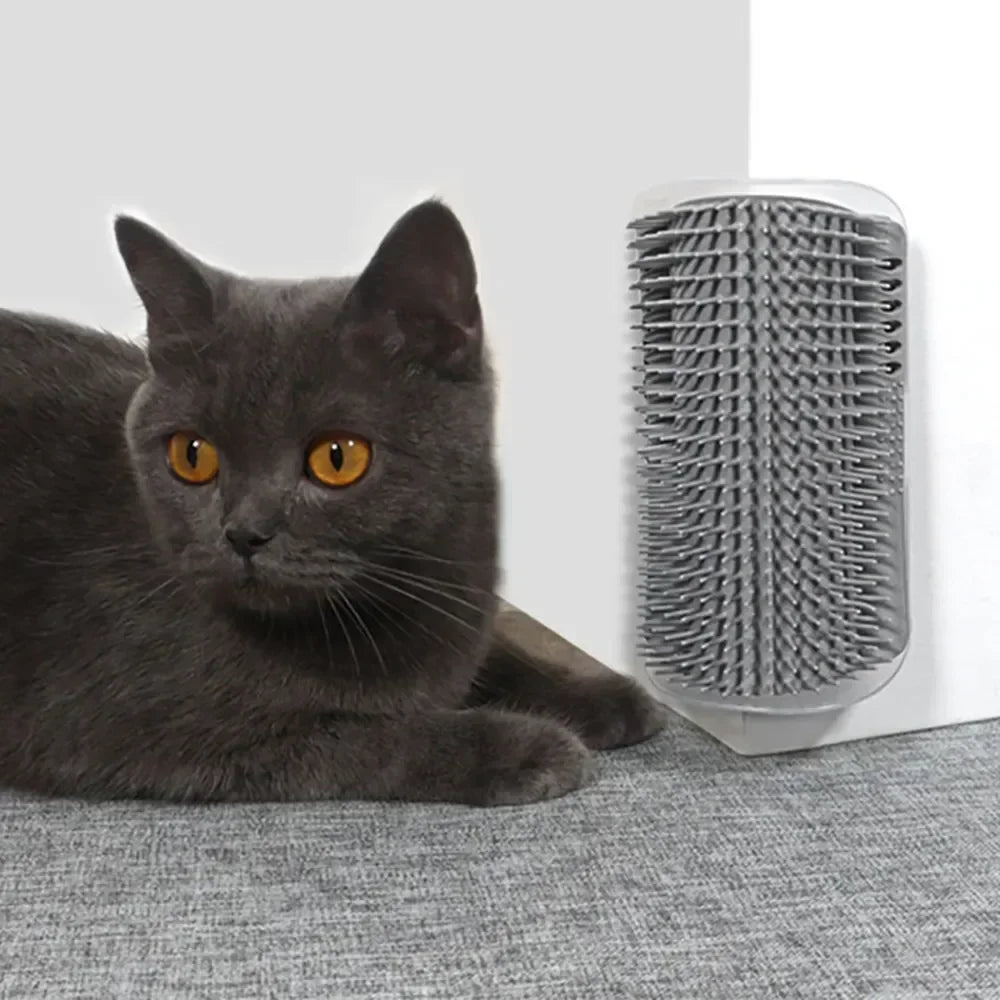 Houten kattenpaal met moderne vormen – Minimalistische charme