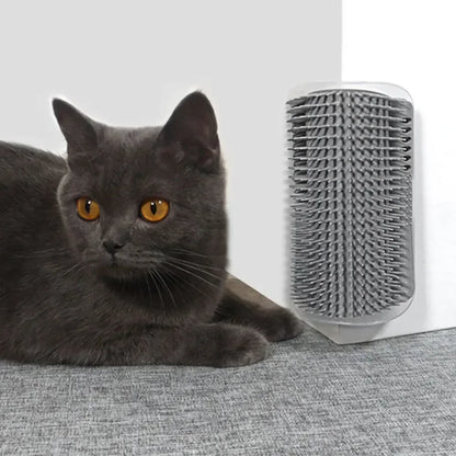 Houten kattenpaal met moderne vormen – Minimalistische charme