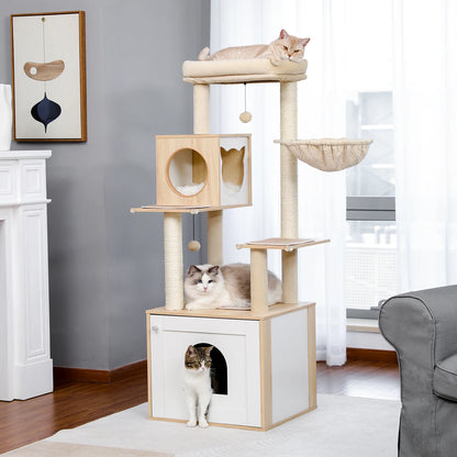 Design krabpaal met hout – Elegant en robuust