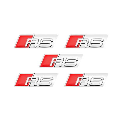 auto stickers - stijlvolle RS Line metal stickers voor sportieve uitstraling