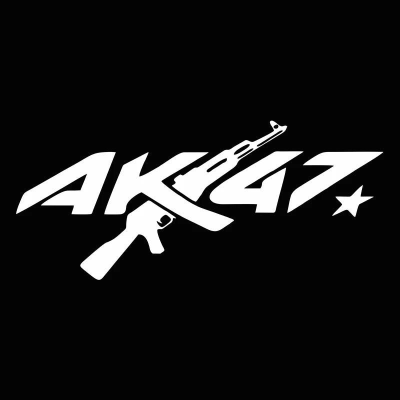 auto stickers - AK47 ontwerp met holografische glans voor unieke uitstraling