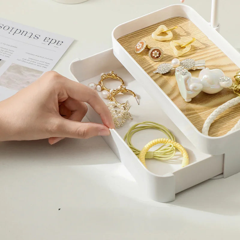 Sieraden organizer met spiegeldeksel – Slim en stijlvol