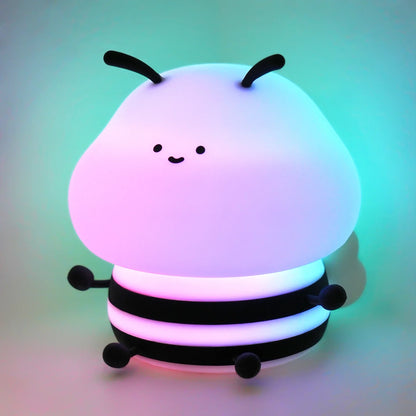 Lampje voor nachtkast met stoffen kap – Warm licht
