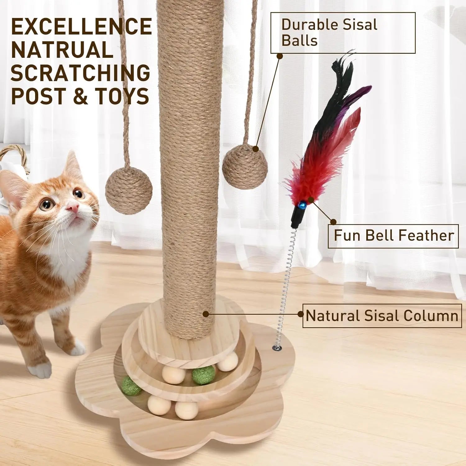 Krabpaal voor zware katten – Extra stabiel en groot