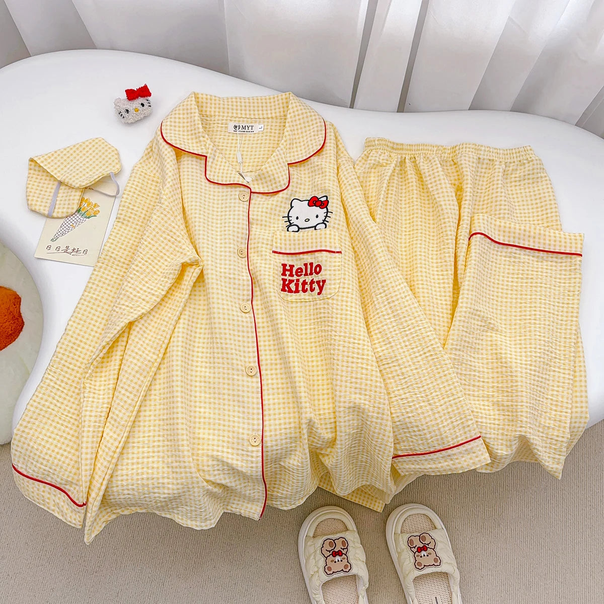 Dames pyjama set met elastische taille