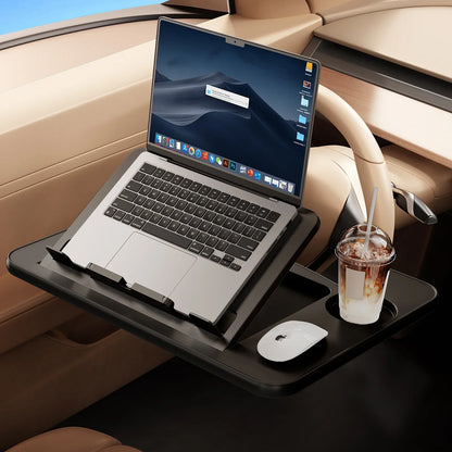Dunne laptopstandaard voor compacte bureaus