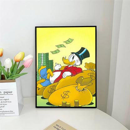 Poster met dieren in zachte kleuren