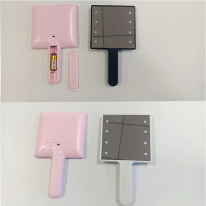 Compacte make-up spiegel met verlichting – Handig voor onderweg