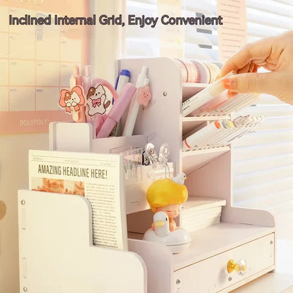 Multifunctionele desk organiser voor school en werk