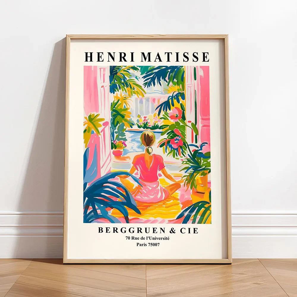 Set posters in botanische stijl