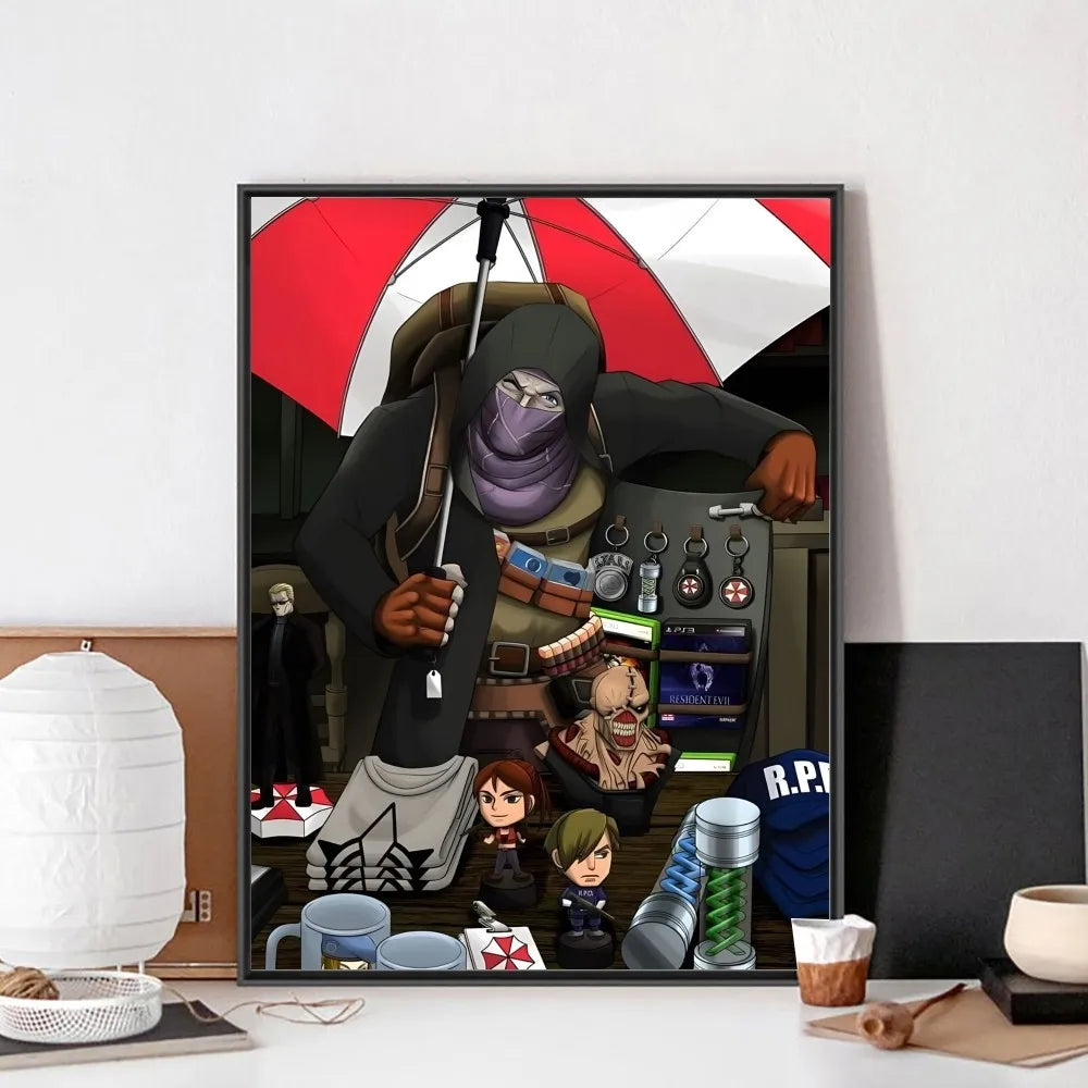 Poster met dieren in zachte kleuren