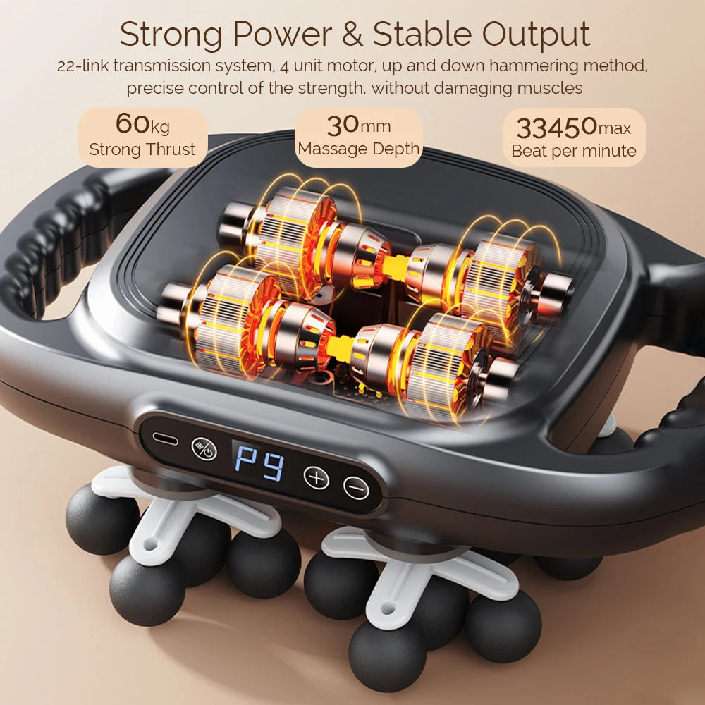 Massage gun met vorkkop – Ideaal voor ruggengraat