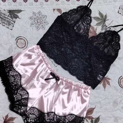 Dames pyjama met verstelbare bandjes