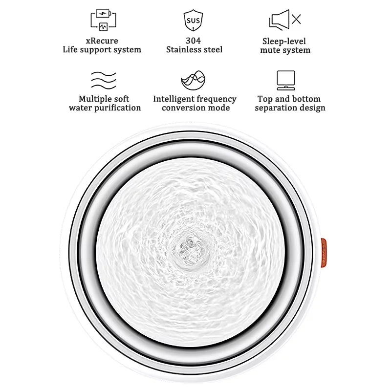 Waterfontein met LED en waterval – Decoratief en functioneel