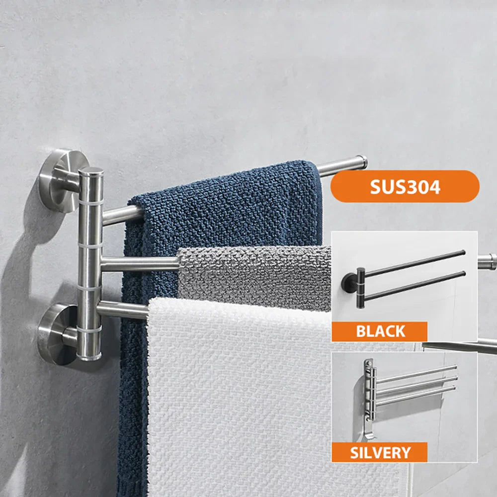 Handdoekenrek met mandje – Voor extra accessoires