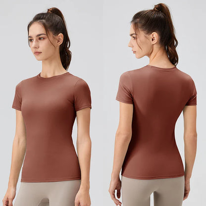 Naadloze yoga kleding in zachte tinten