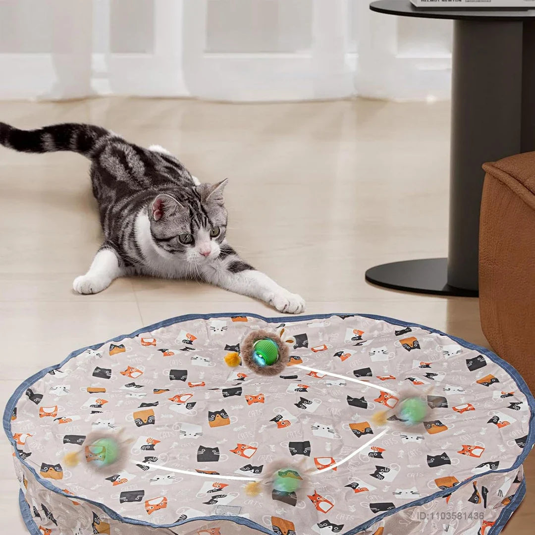 Kattenspeelgoed Action met licht en geluid – Dubbele stimulans