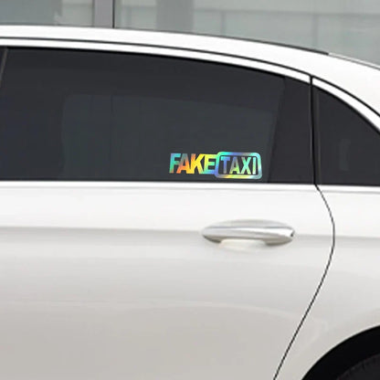 auto stickers - geel en zwart ontwerp voor humoristische uitstraling