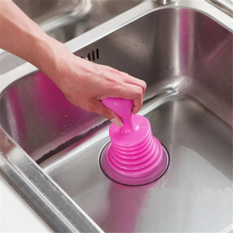 Zwarte siliconen toilet ontstopper – Modern en stijlvol