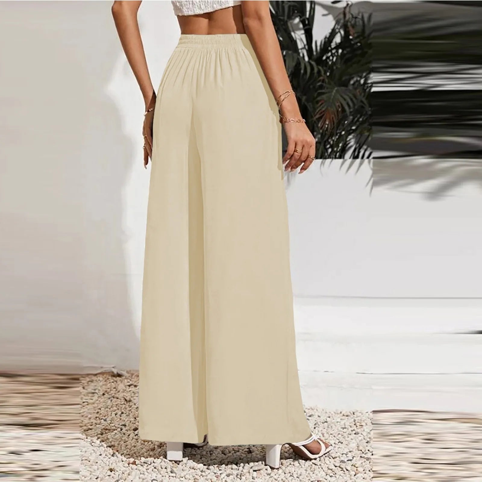Zara linnen broek dames met elegant silhouet – Perfect voor elke dag