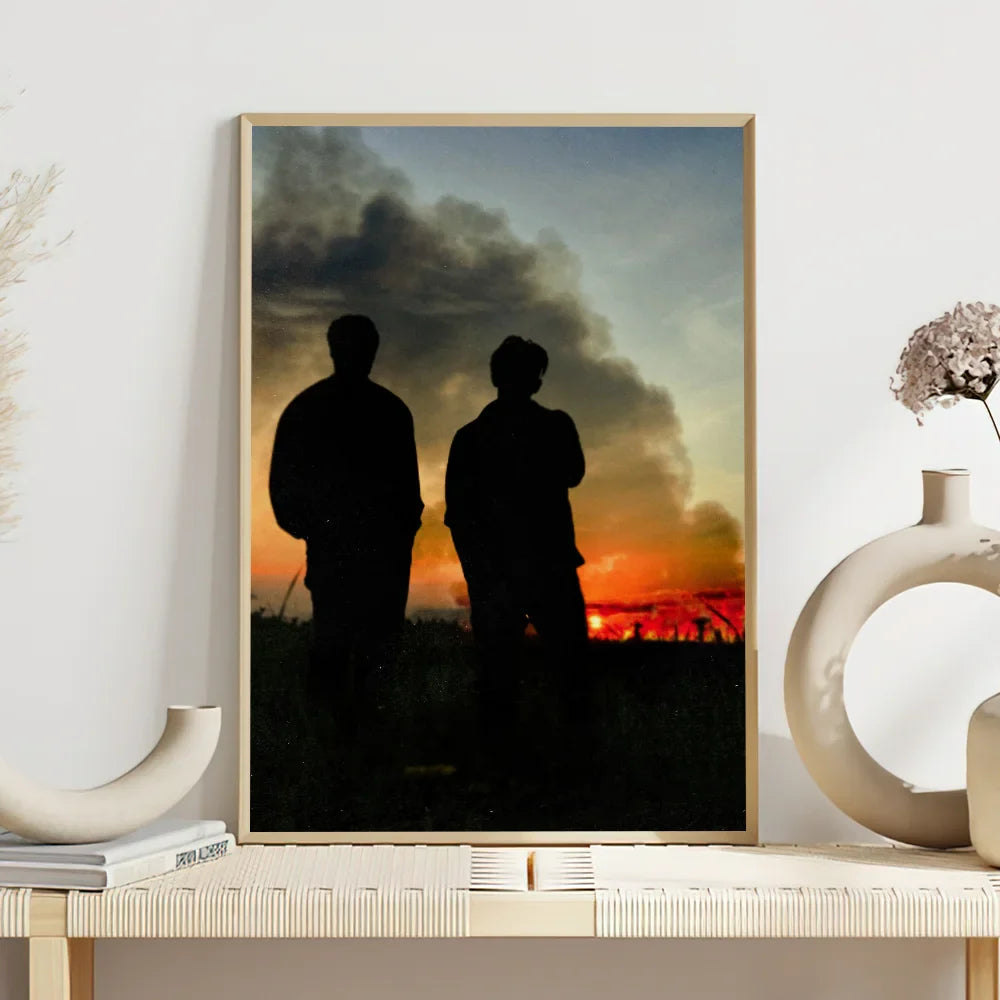 Poster in beige en zandtinten