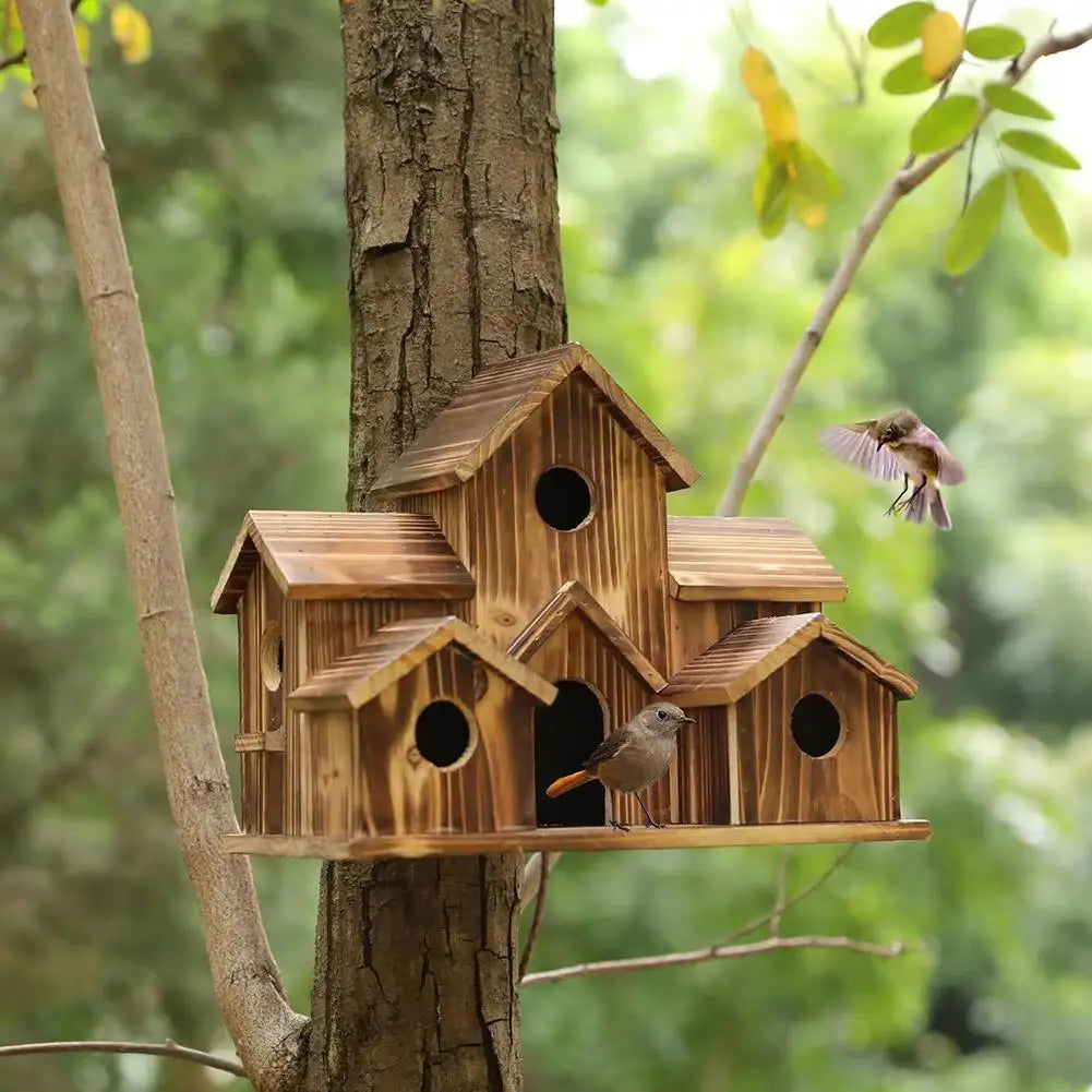 Vogelhuisje met zitstok – Voor makkelijk landen