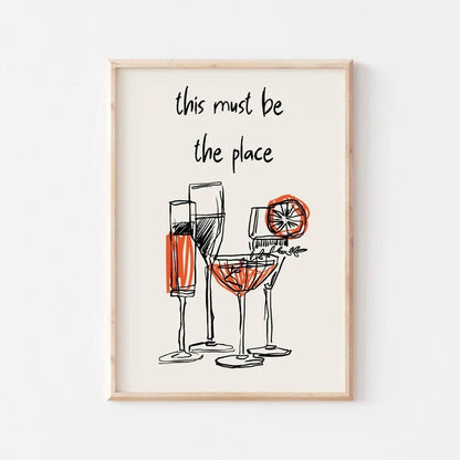 Vintage wereldkaart poster