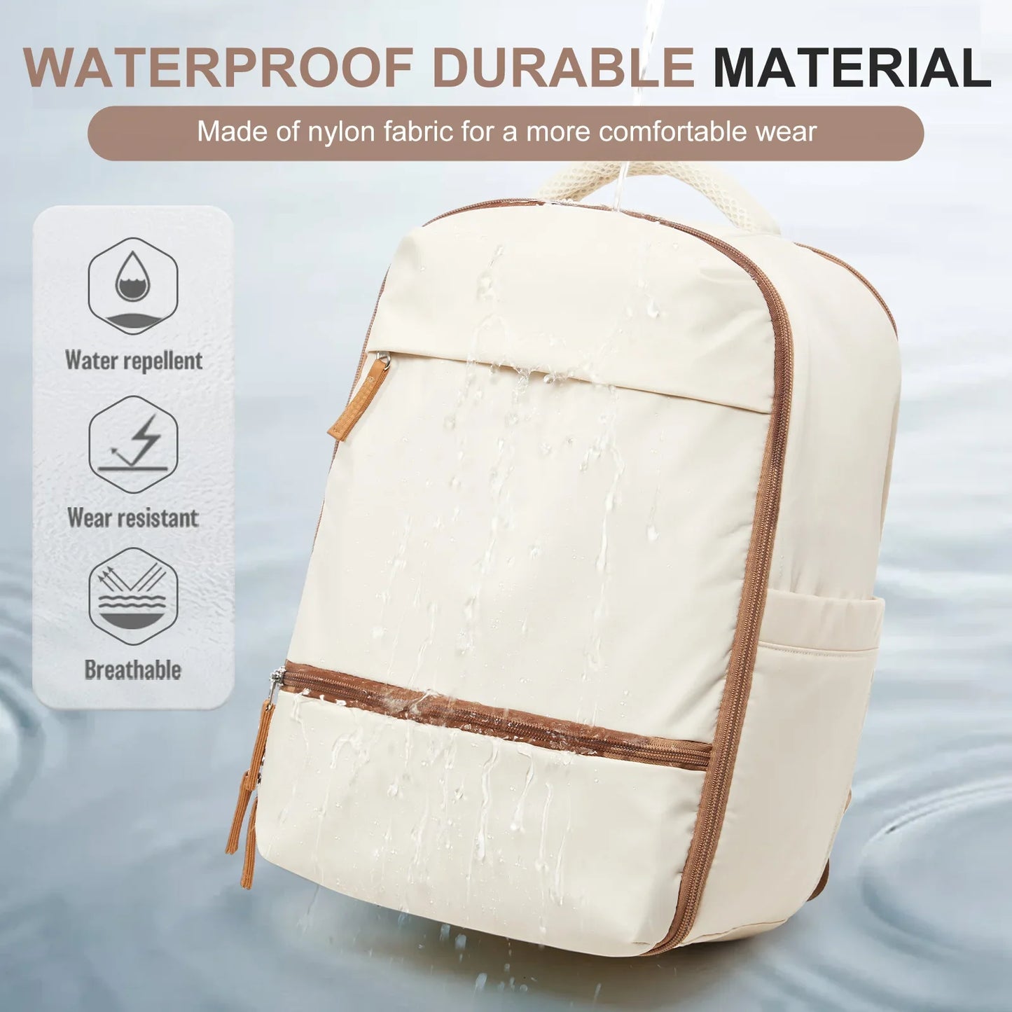 Moderne rugzak als handbagage met laptophouder