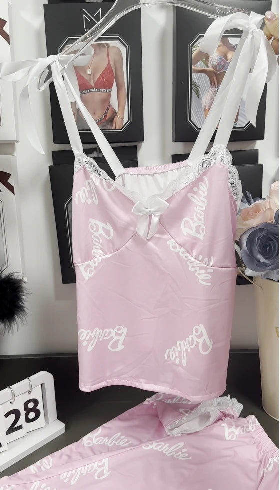 Dames pyjama Wibra met vrolijke prints