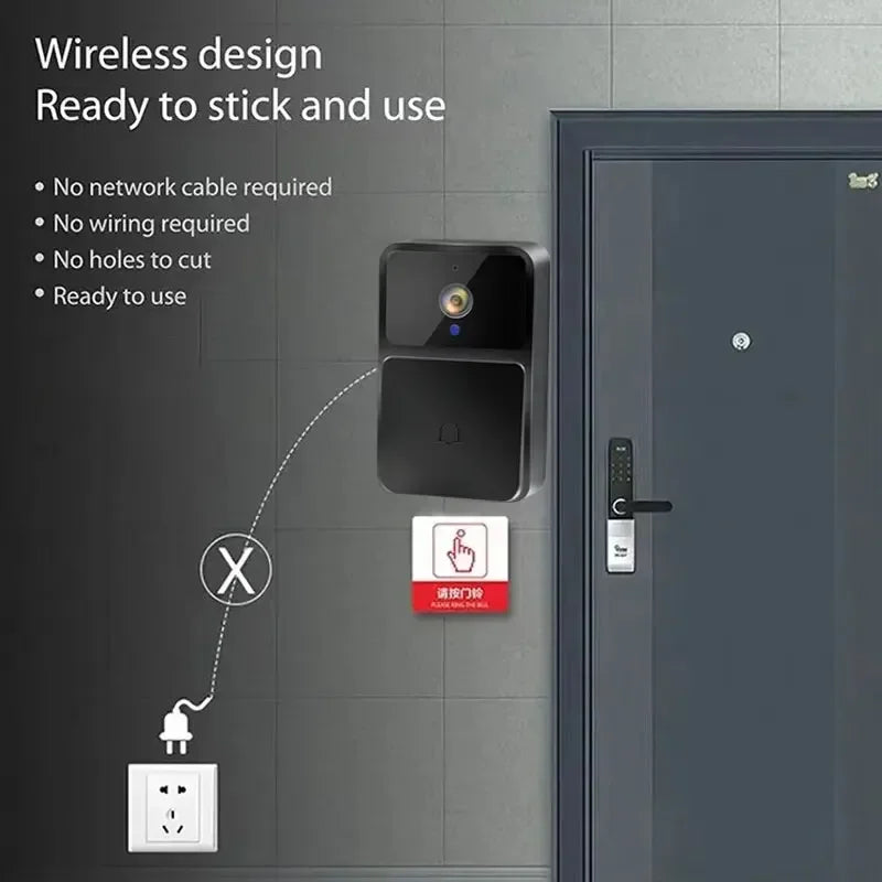 Deurbel met video zonder vaste stroom – Werkt op batterij
