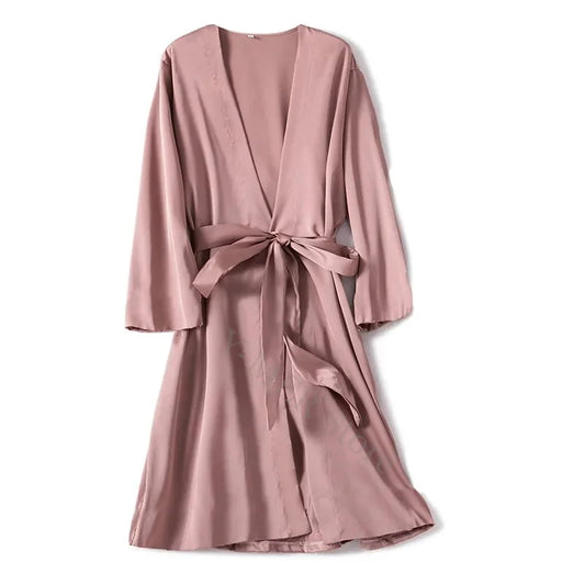 Elegante ochtendjas dames kant – Licht en stijlvol